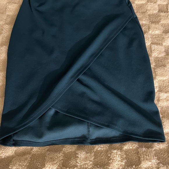 Lulu's Teal Asymmetrical Dress - Picture 5 of 6